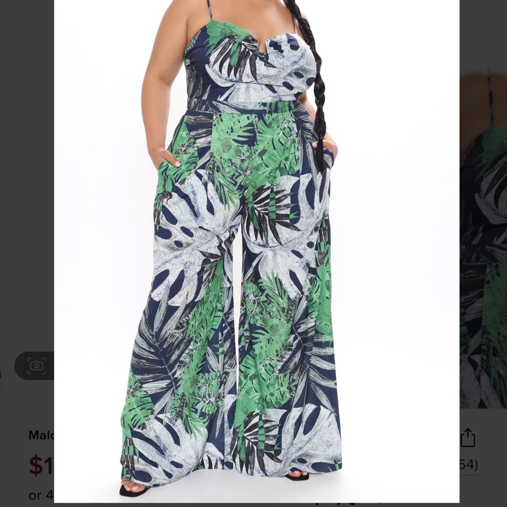 Sleeveless jumpsuit  TROPICAL